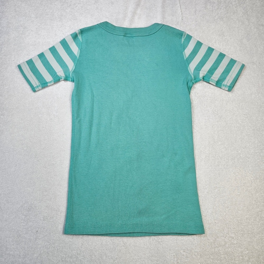 Hanna Andersson Disney Ariel Little Mermaid Organic Pajama Top Aqua Kids 8 - Picture 6 of 6